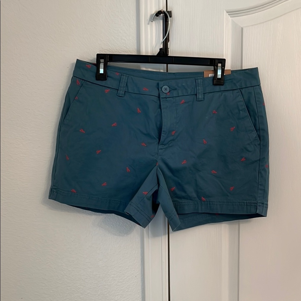 Magellan Outdoors Blue and Red Bermudas Casual Shorts